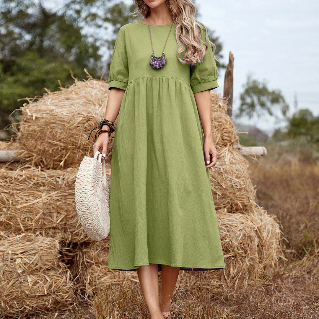Lune London casual cotton midi dress for women