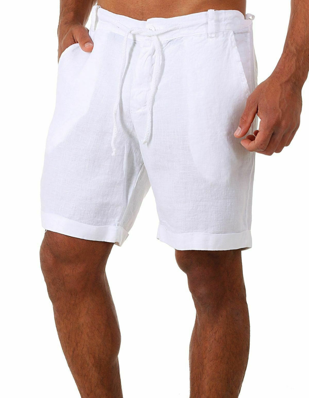 Casual linen shorts for men with adjustable waist and practical pockets Lune London