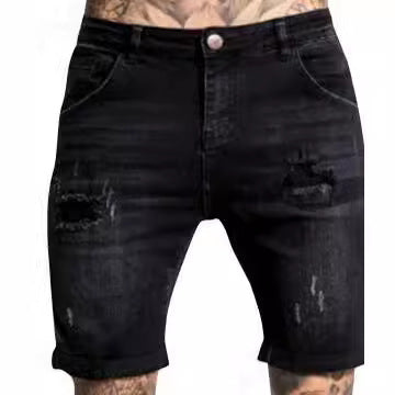 Men's Destroyed Jeans Shorts Lune London