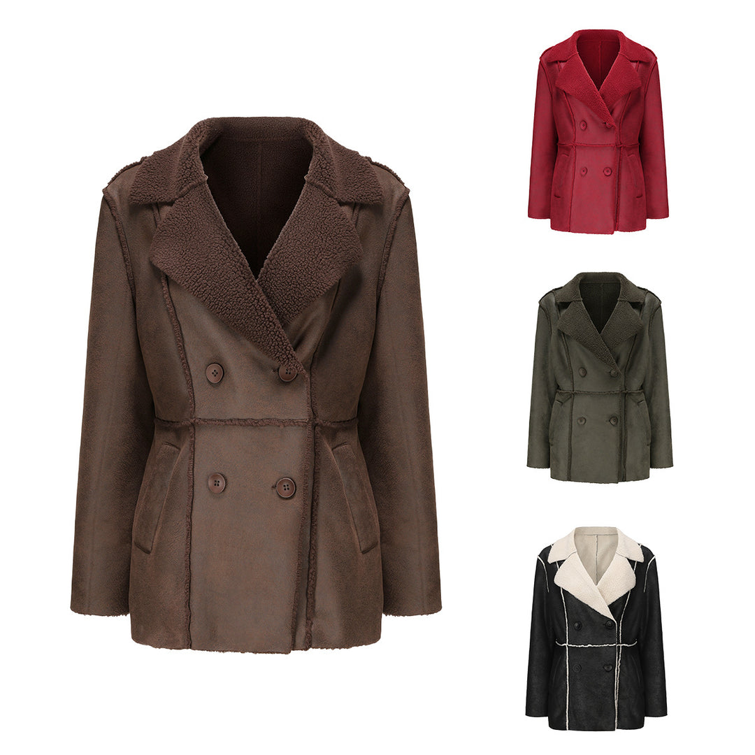 Fashionable women’s transition jacket with cozy lining and wide lapel Lune London