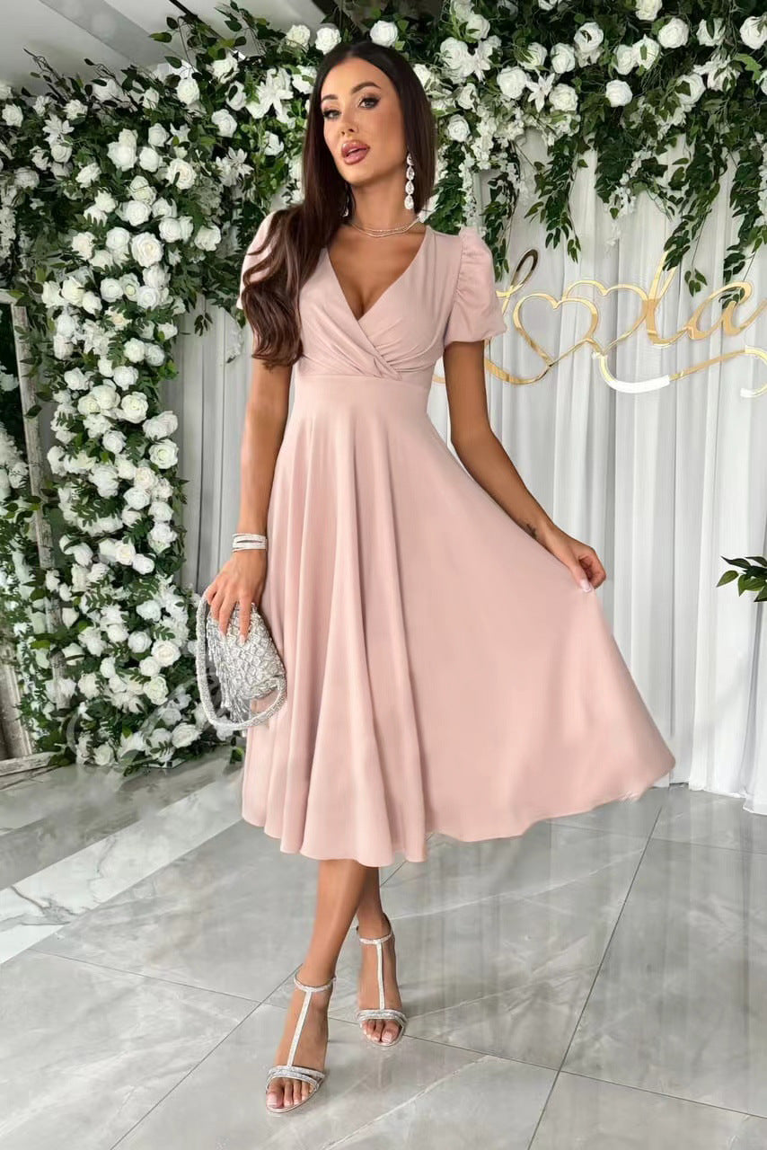 Ladies Elegant Flared Dress Lune London