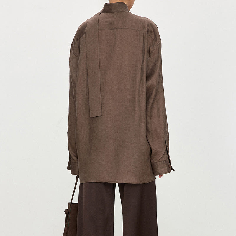 Blouse élégante pour femmes, décolletée, avec col raffiné Chic & Stil
