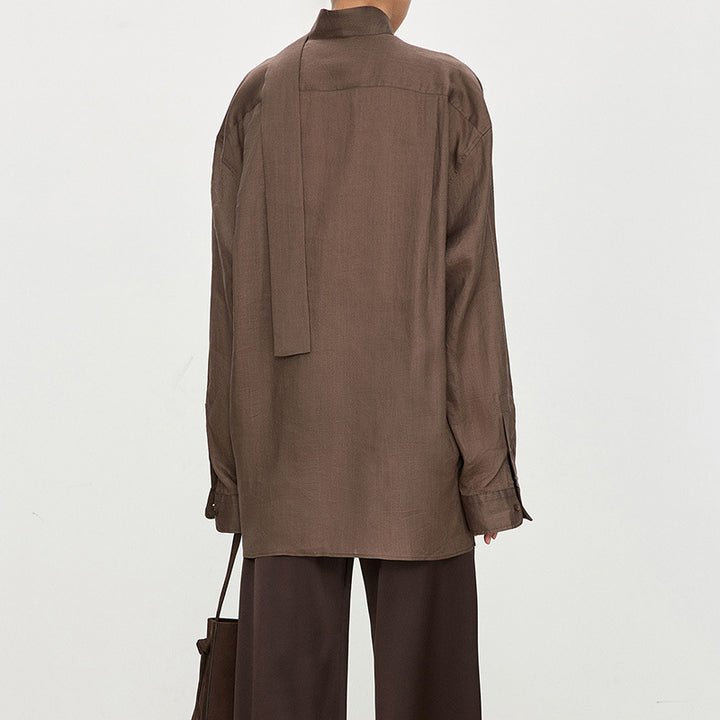 Blouse élégante pour femmes, décolletée, avec col raffiné Chic & Stil