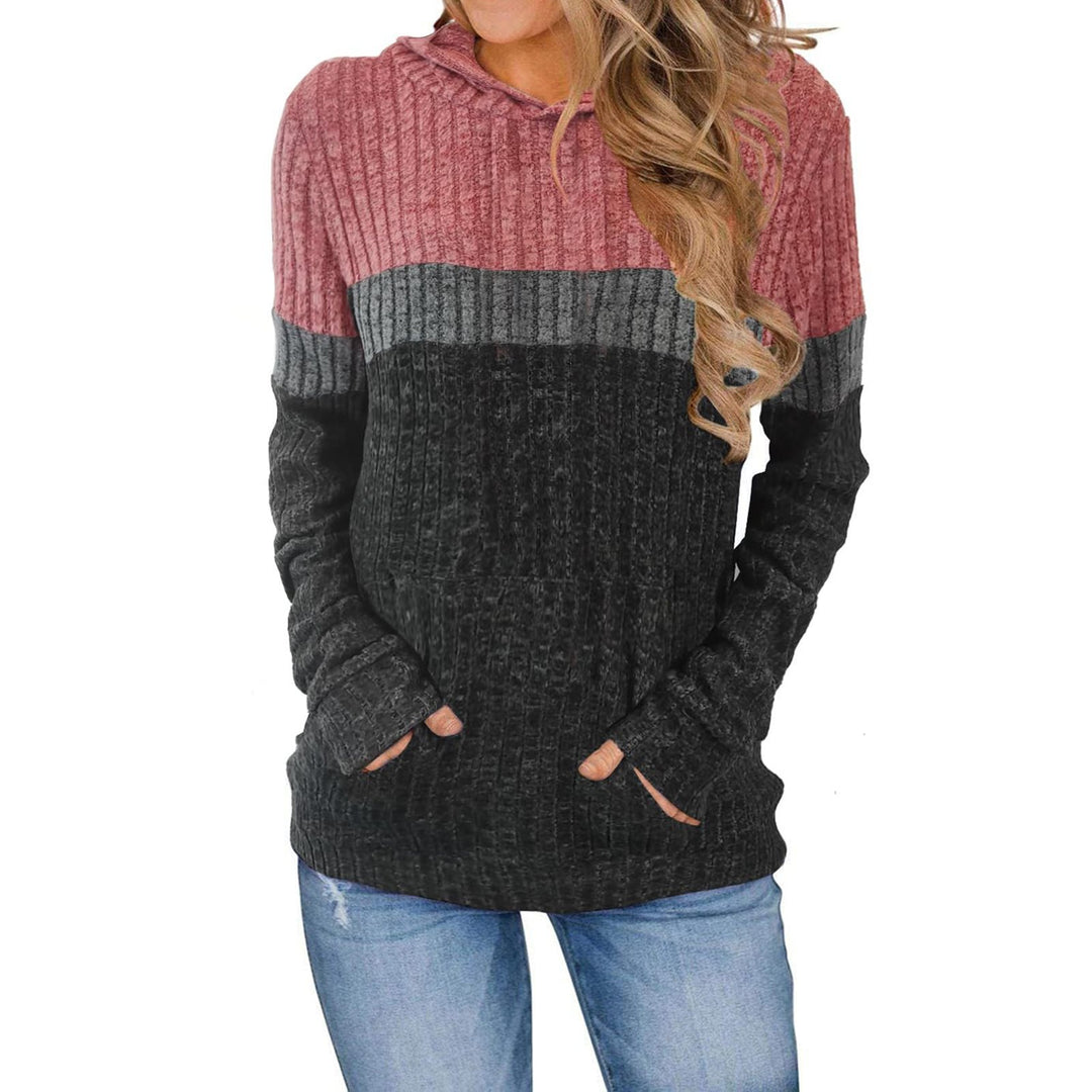 Women's hoodie with textured surface and practical pockets Lune London