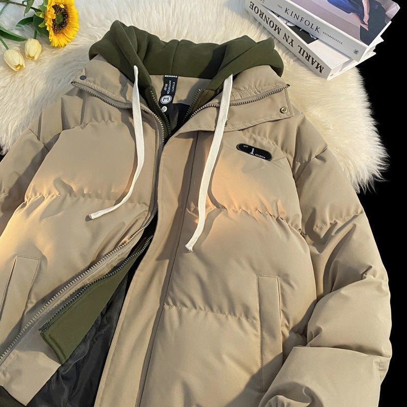 Ladies stylish quilted jacket with integrated hoodie Lune London