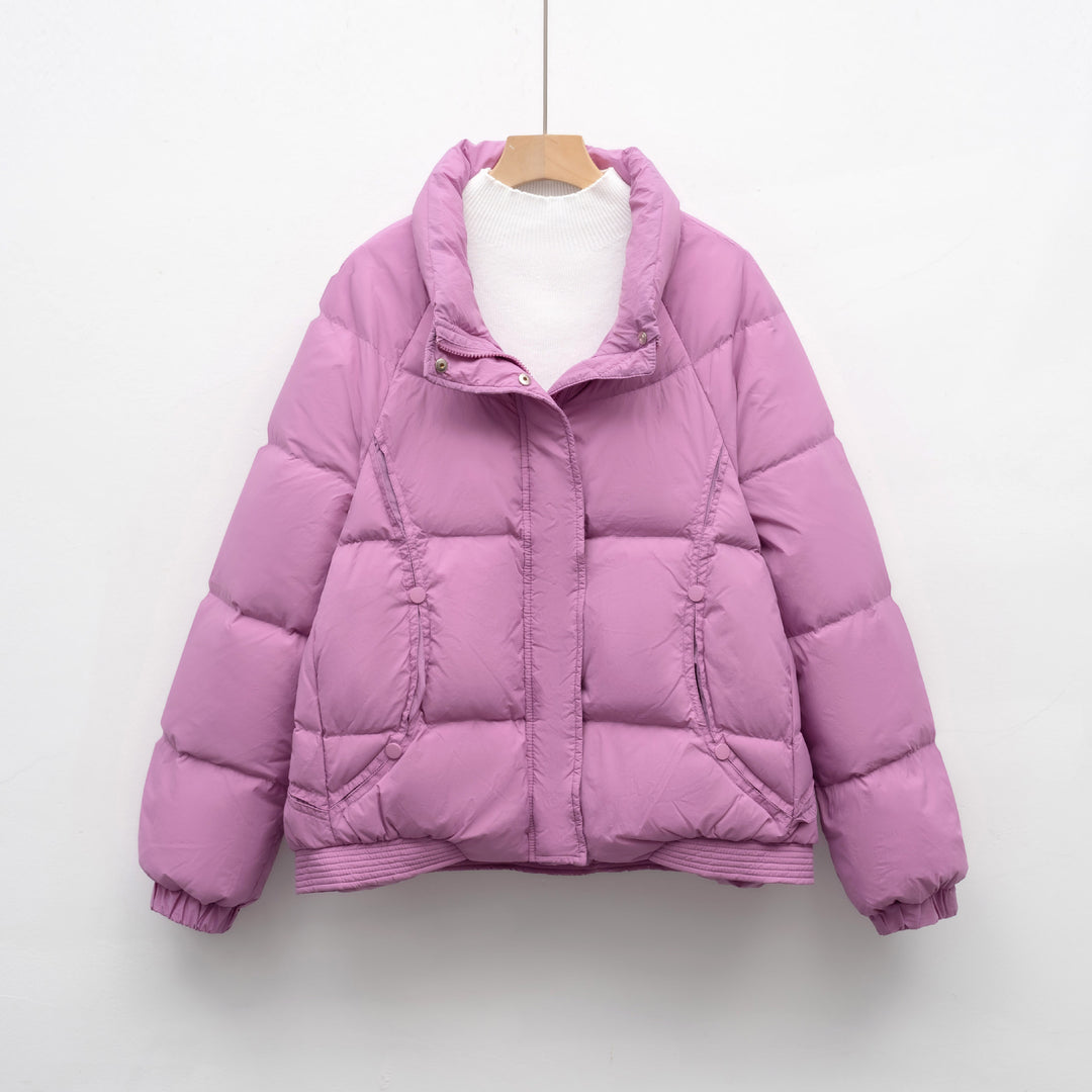 Ladies Thief Down Jacket with modern collar and practical pockets Lune London