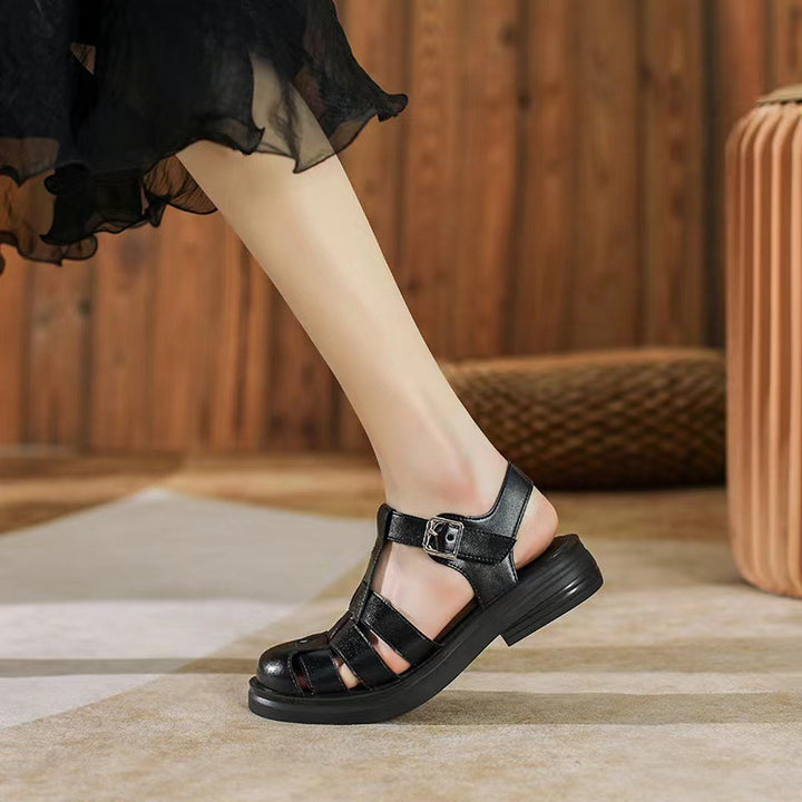 Ladies Elegant Adjustable Heeled Sandals Lune London