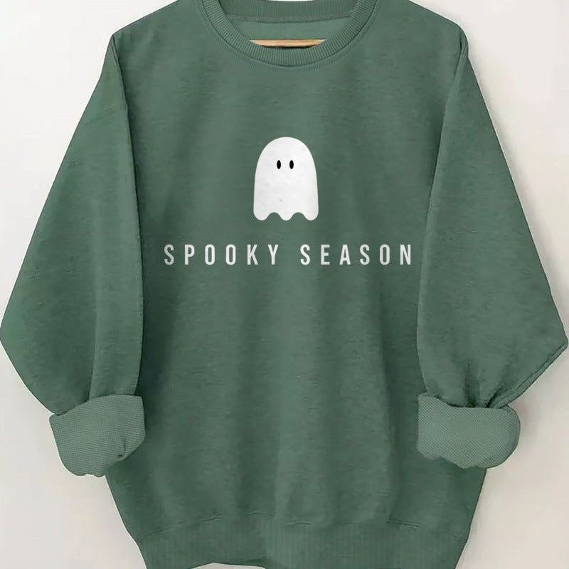 Women's sweatshirt with casual spooky design and soft inner fleece Lune London