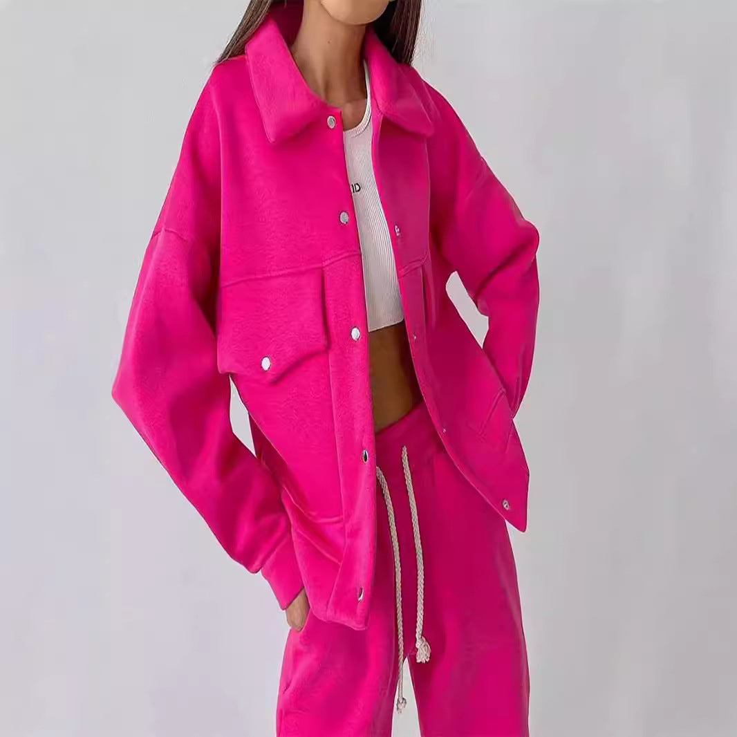 Casual set for women in sweatshirt and jogger pants Lune London