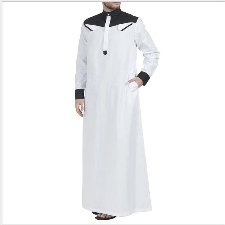 Men's traditional long dress with modern collar and practical pockets Lune London