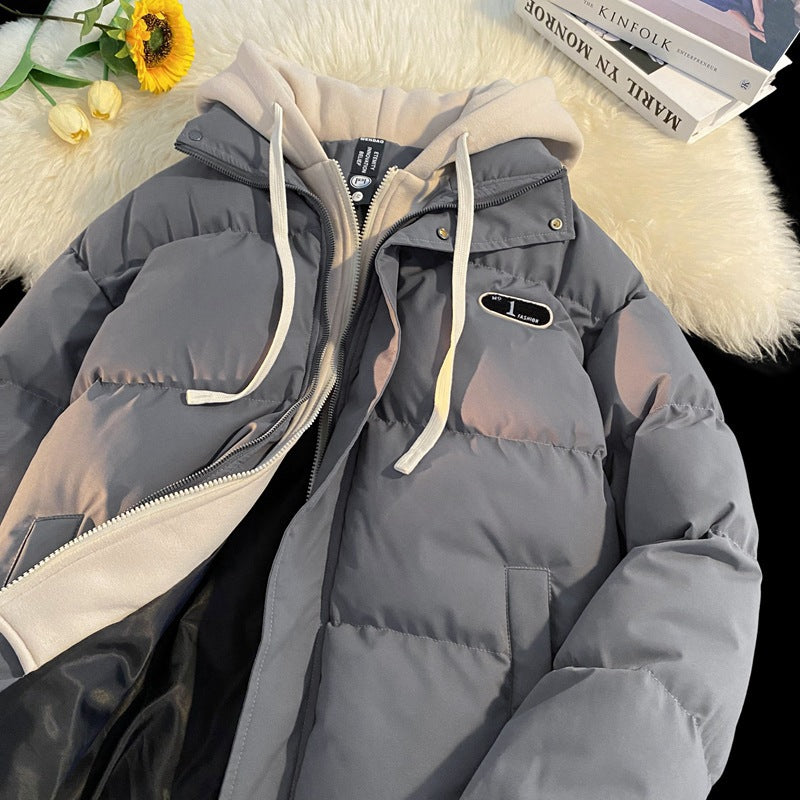 Ladies stylish quilted jacket with integrated hoodie Lune London