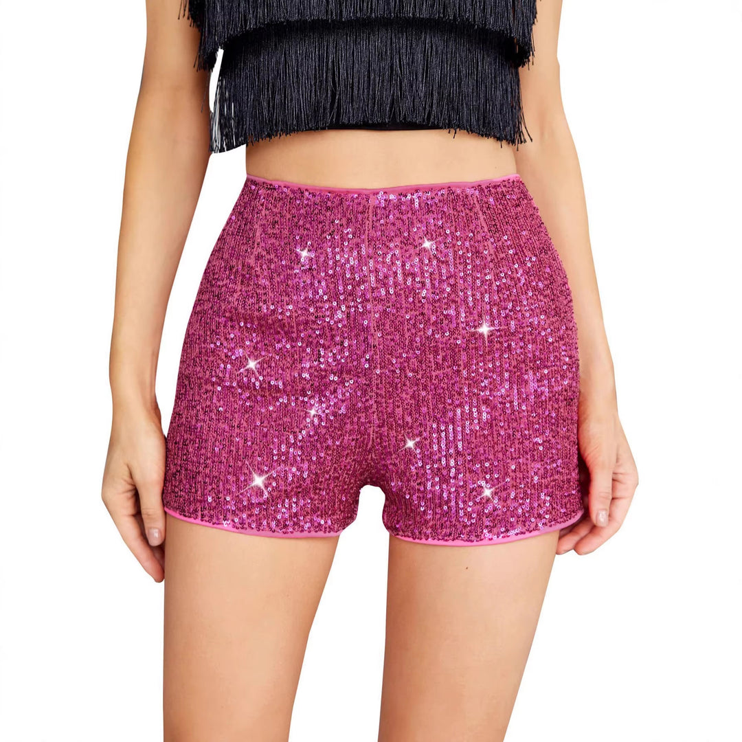 Women glamorous sequin shorts Lune London