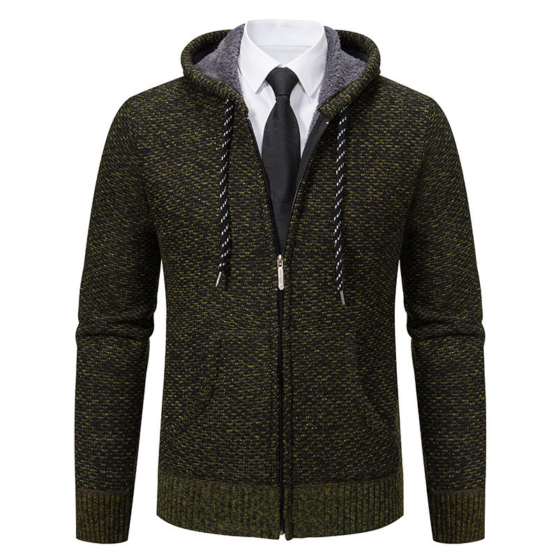 Stylish hooded jacket for men with soft inner lining and elegant accents Lune London