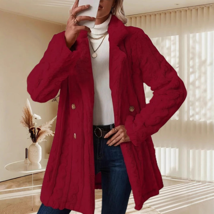 Ladies cozy fleece jacket with Lune London structure