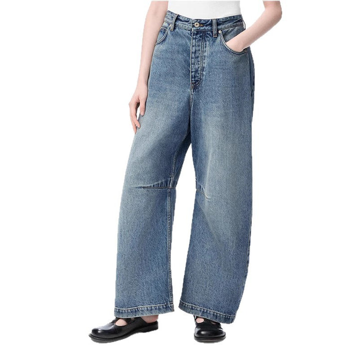 Denim jeans for women loose fit with high waist and relaxed cut Lune London