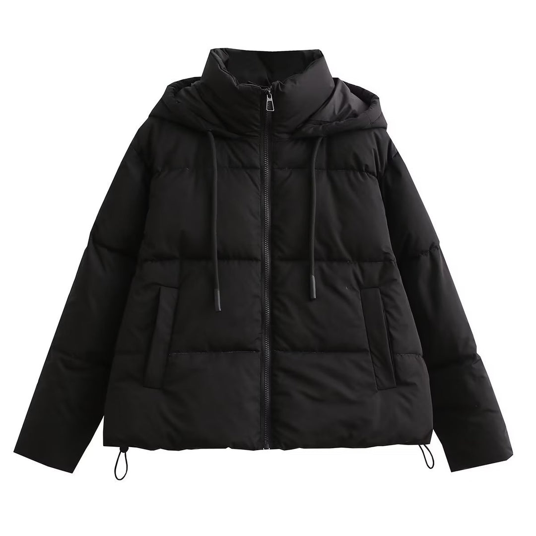 Transitional jacket for women with practical pockets and high collar Lune London