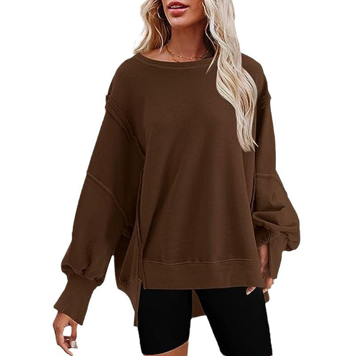 Ladies Oversized Sweatshirt with Puff Sleeves Lune London