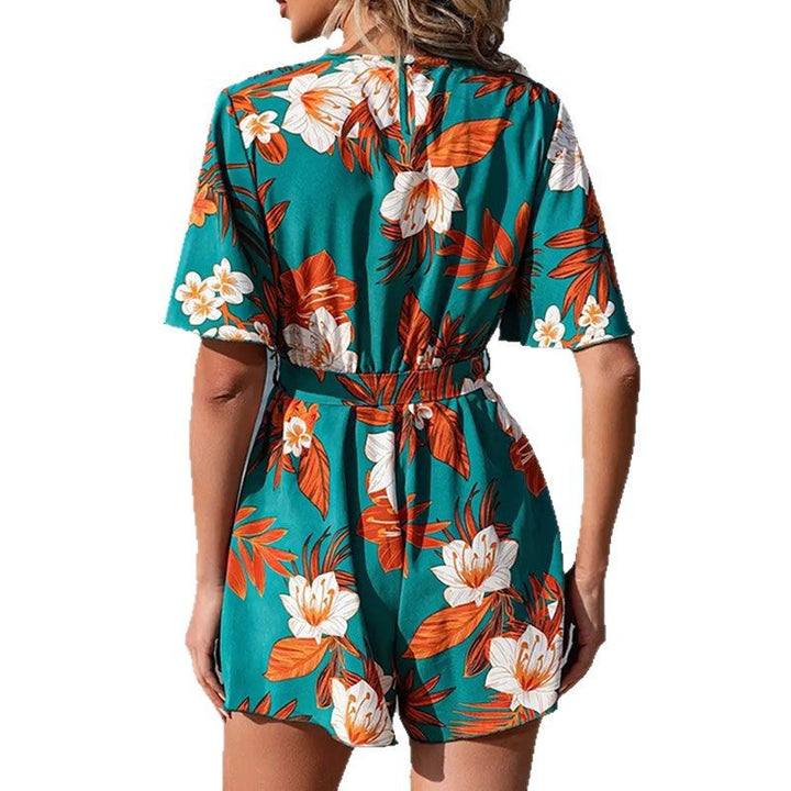 Ladies flower wrap dress romper Lune London