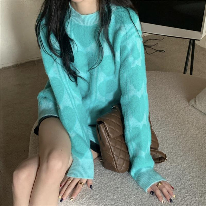 Women's cozy wool sweater with a varied pattern and a casual fit Lune London