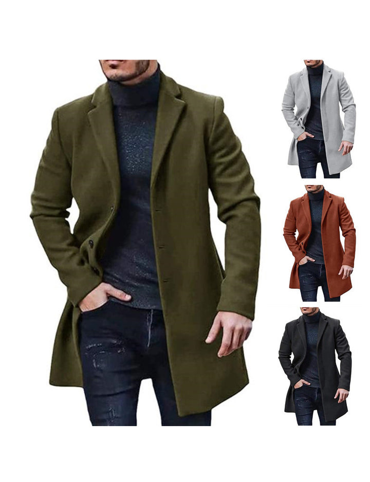 Elegant wool coat for men in slim fit Lune London