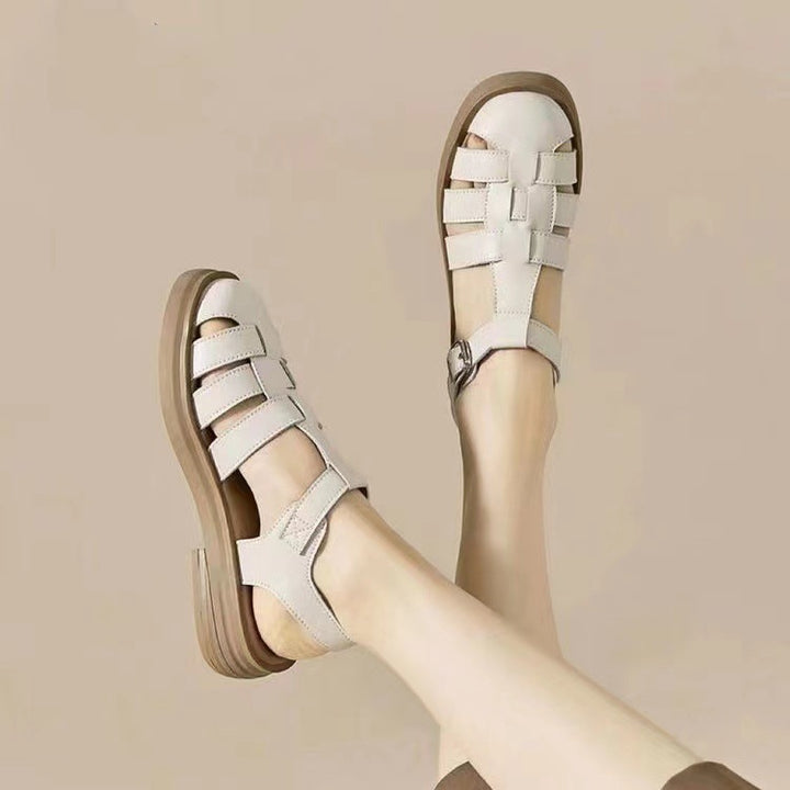 Ladies Elegant Adjustable Heeled Sandals Lune London