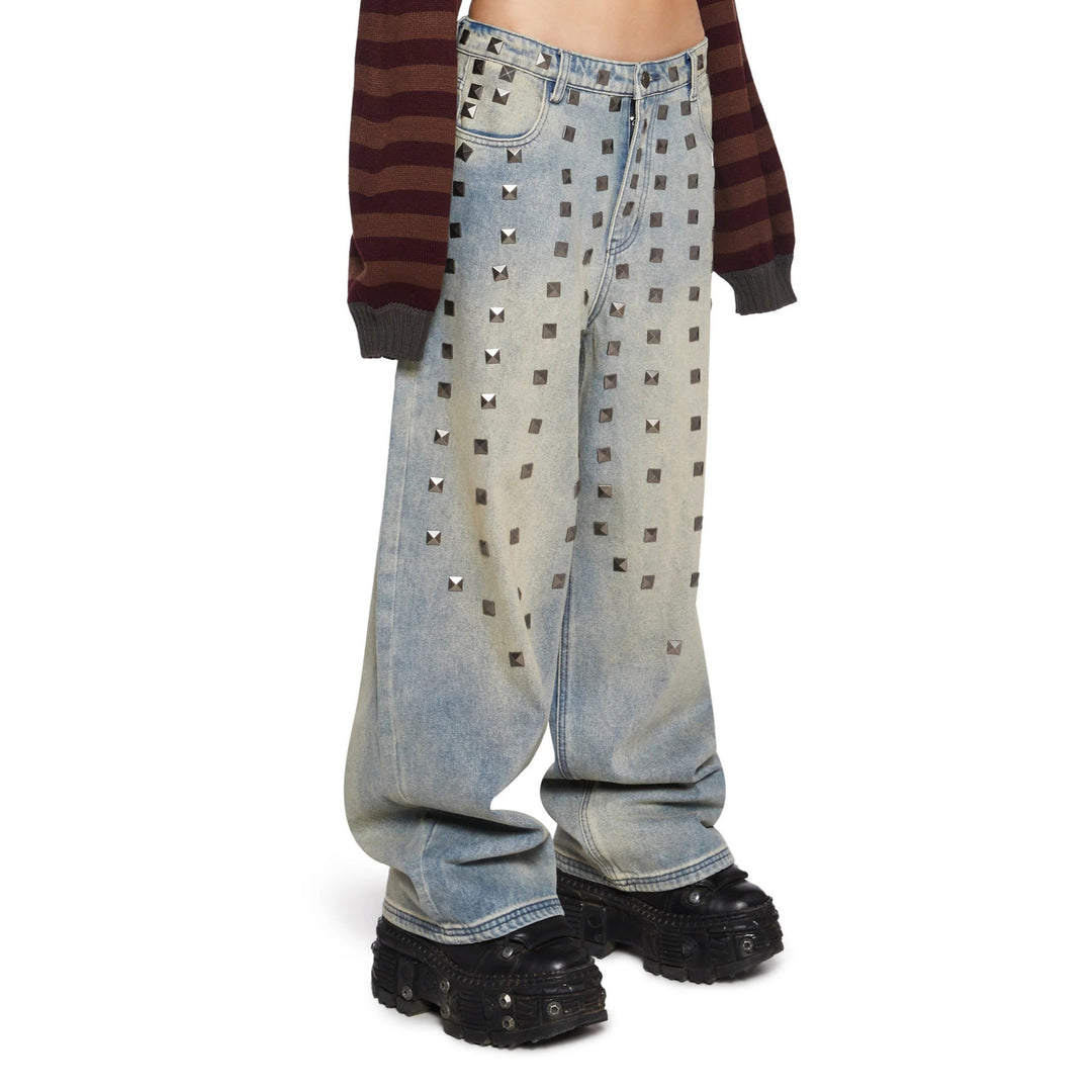 Loose women’s jeans with striking stud embellishments Lune London