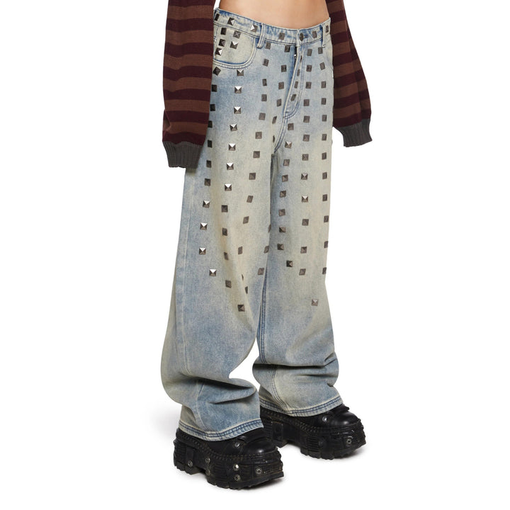Loose women’s jeans with striking stud embellishments Lune London