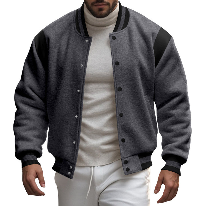 Men's sporty college jacket with contrasting sleeves Lune London