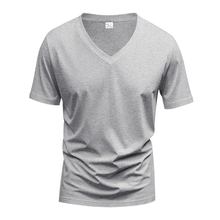 Men's V-neck t-shirt in breathable functional material Lune London
