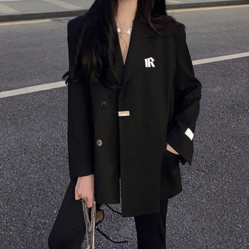 Blazer pour femme oversize à double boutonnage avec détails modernes Chic & Stil