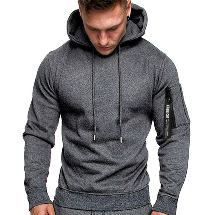 Men's sporty hoodie with side zipper Lune London