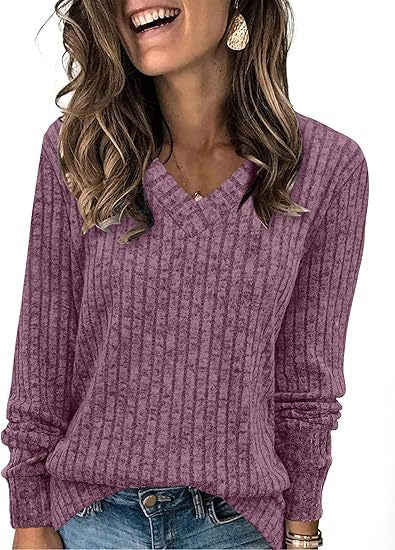 Women elegant V-neck sweater Lune London