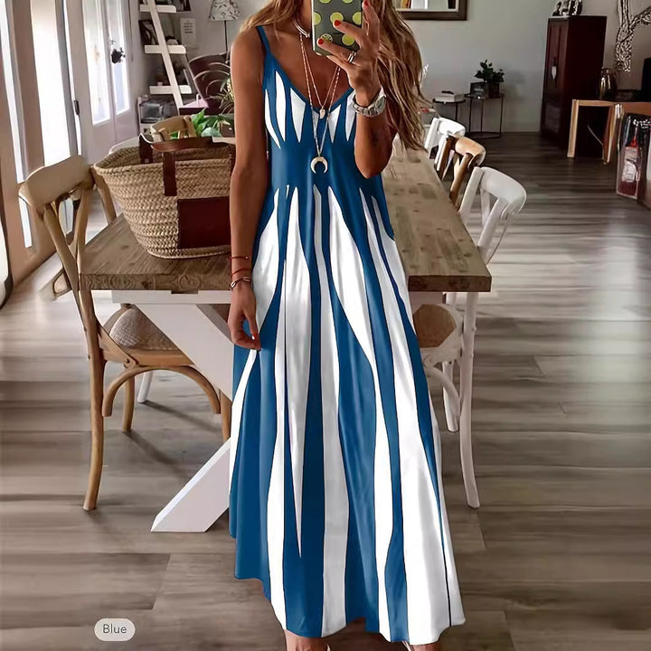 Ladies Elegant Maxi-Dress Flared Lune London