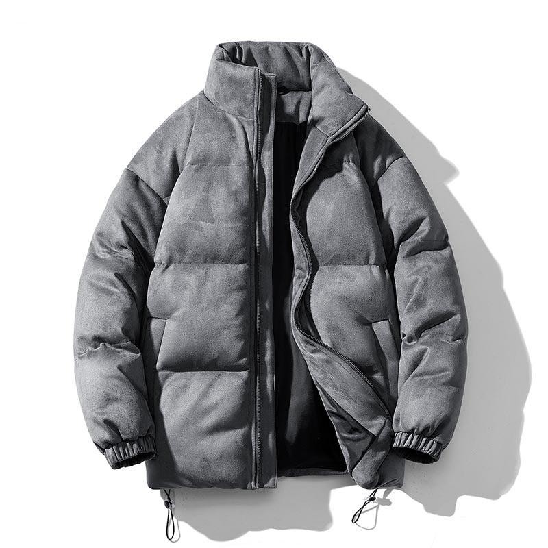 Ladies winter quilted jacket with high collar and versatile pockets Lune London