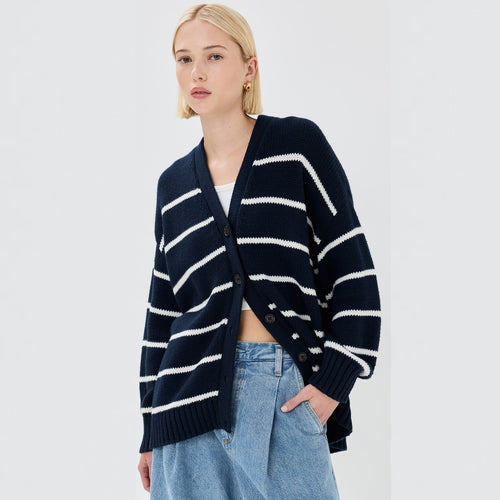 Women Striped Vest with Comfortable Cut Lune London