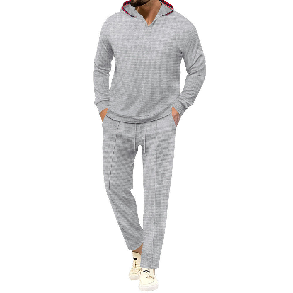 Men's comfortable waffle texture leisure suit Lune London