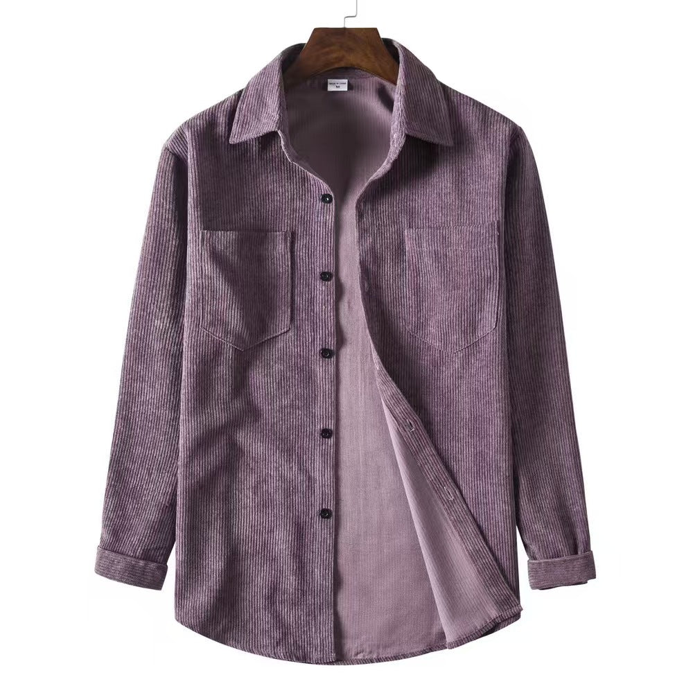 Casual corduroy shirt for women with two pockets Lune London