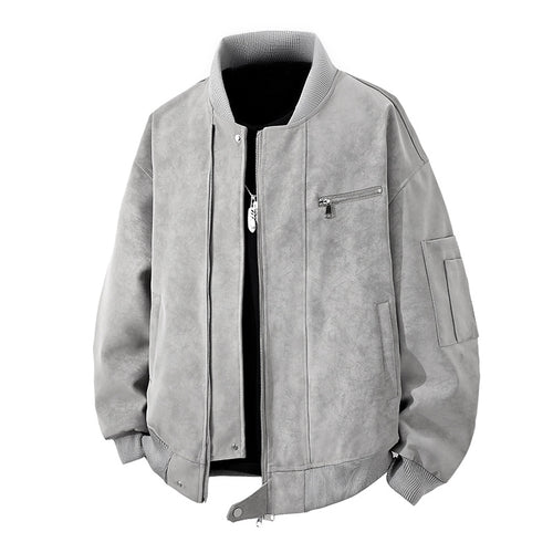Trendy bomber jacket for men with a vintage look, featuring a practical zipper and stylish details Lune London