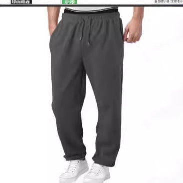 Comfortable men's jogger pants with elastic waistband and side pockets Lune London