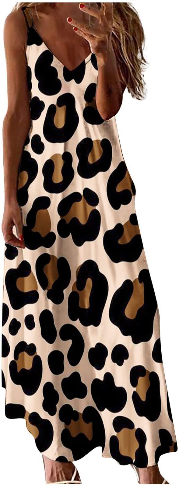Lune London leopard pattern maxi dress for women