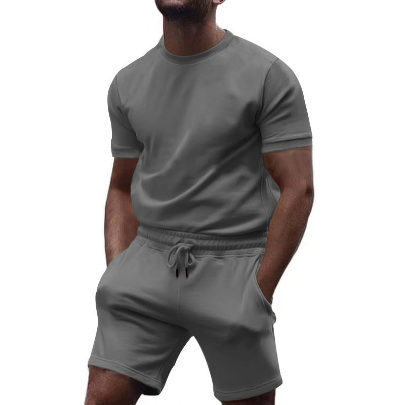 Short sleeve sports set for men with elastic waist Lune London