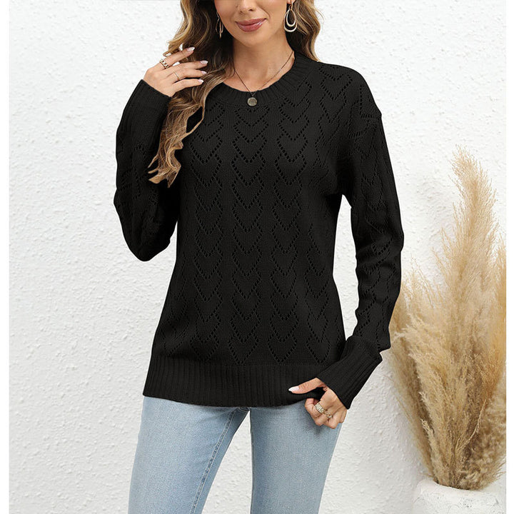 Pull en tricot pour femme avec un délicat motif en forme de cœur Chic & Stil