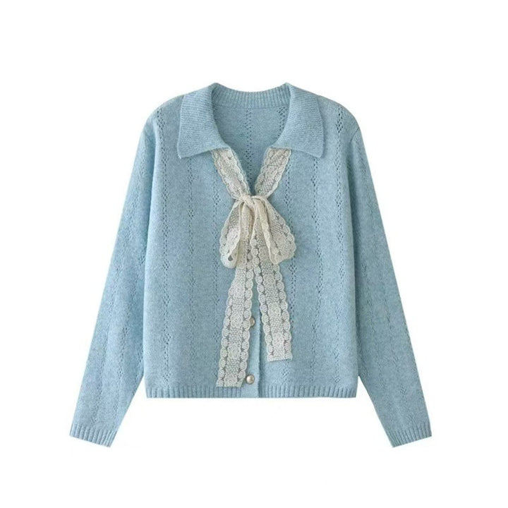Pull en cachemire pour femmes avec détails en dentelle et coupe décontractée Chic & Stil
