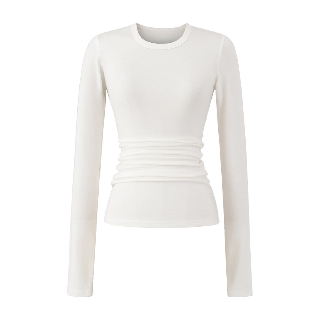Lune London long sleeve blouse for women with gathers