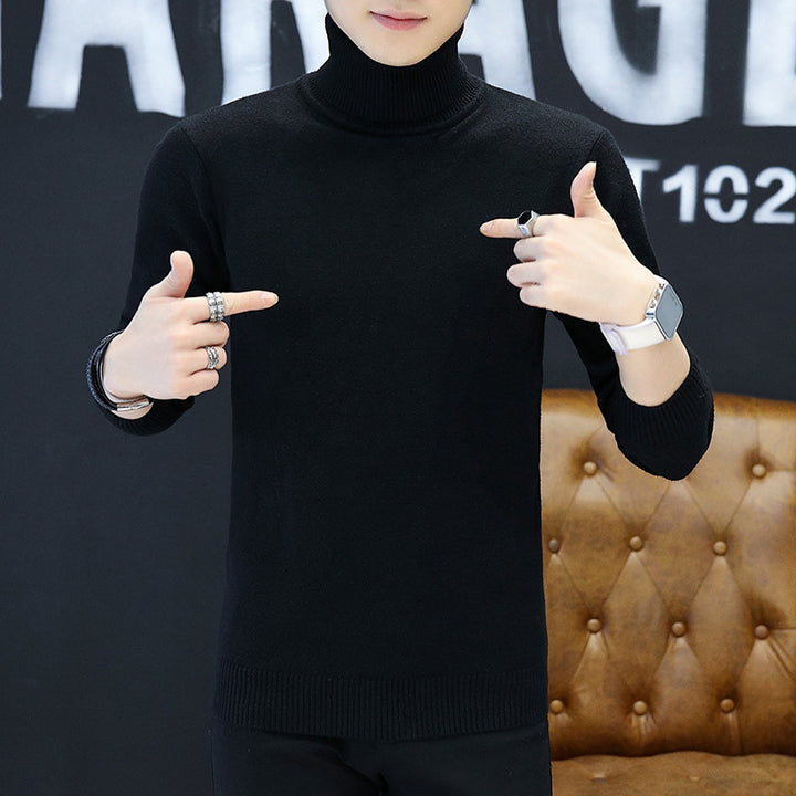 Turtleneck sweater with a fine structure for men Lune London
