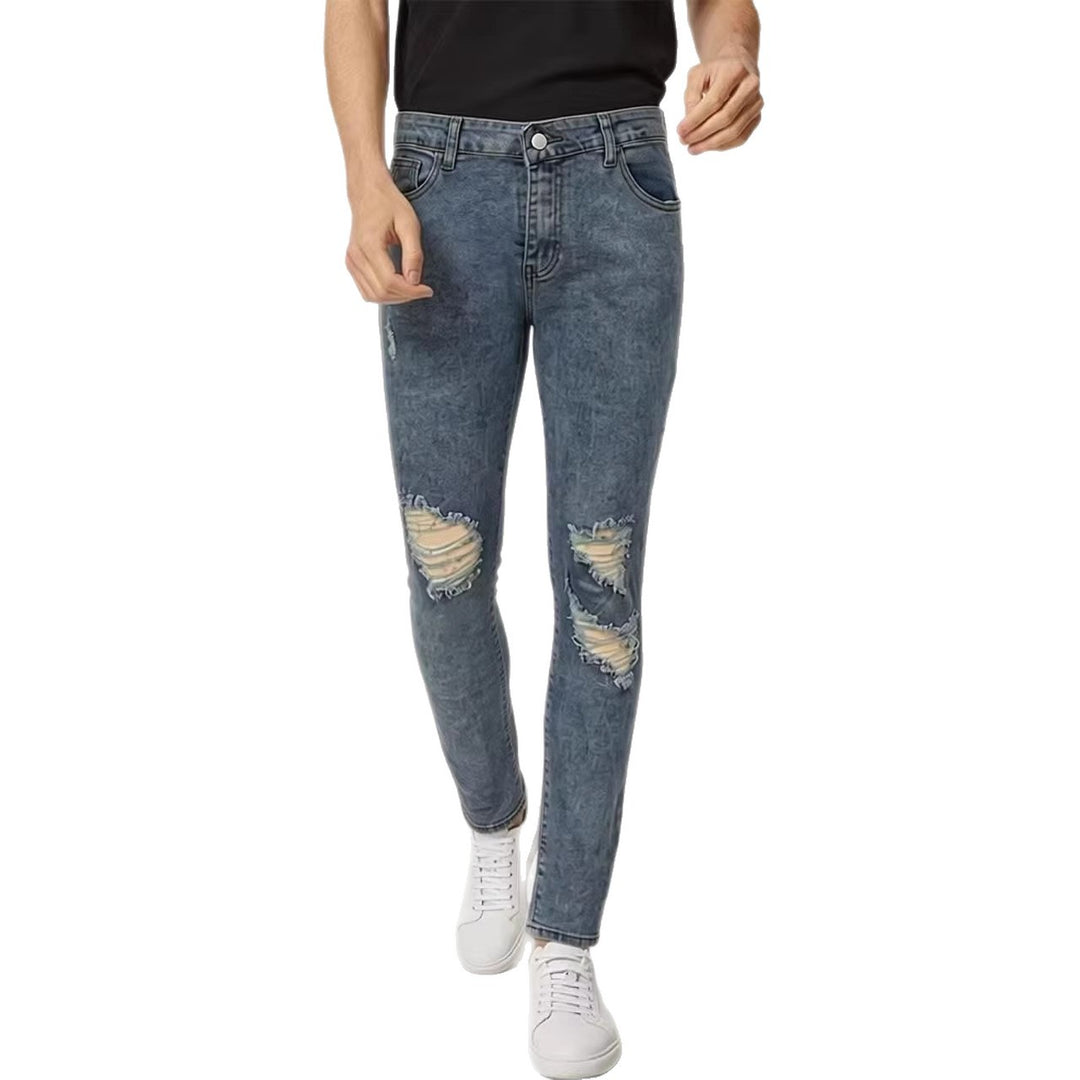 Men's Destroyed Jeans with Stylish Used Look Lune London