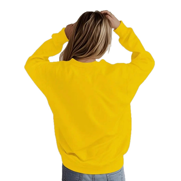 Sweatshirt pour femmes avec doublure douce et motif festif en vin Chic & Stil