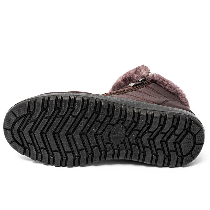 Bottes d'hiver isolées pour femmes avec semelle antidérapante et fermeture éclair pratique Lune London