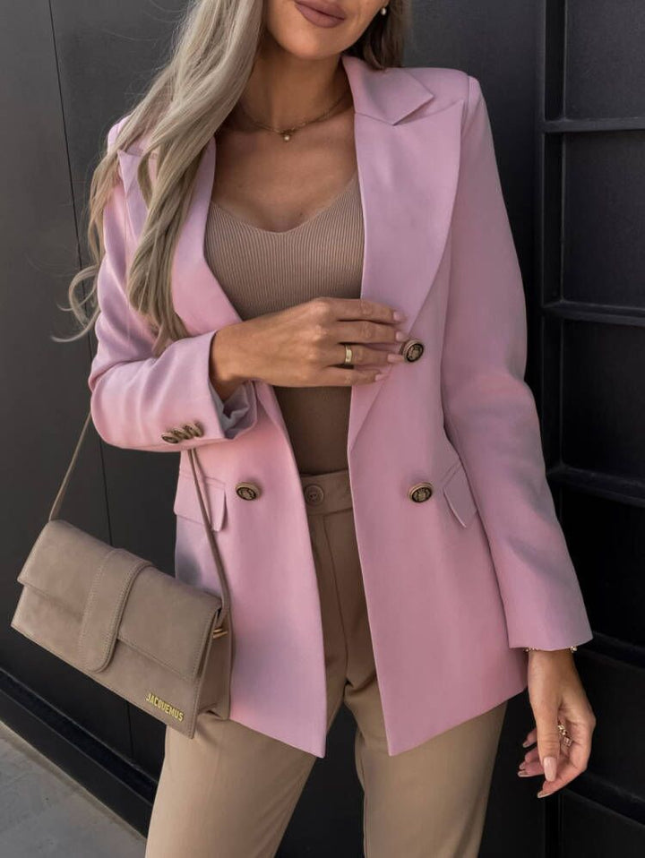 Elegant blazer jacket for women with double-breasted buttons Lune London