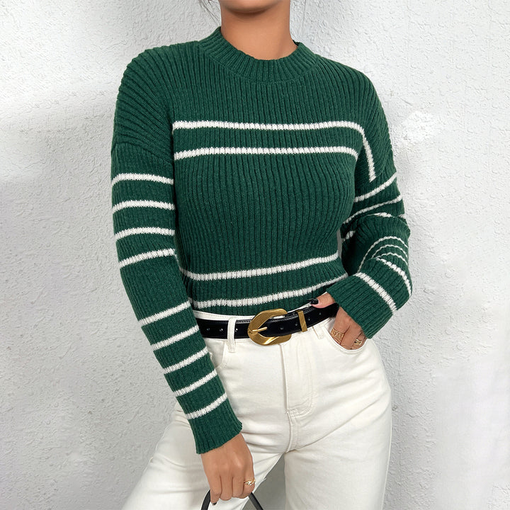 Striped knit sweater for women Lune London